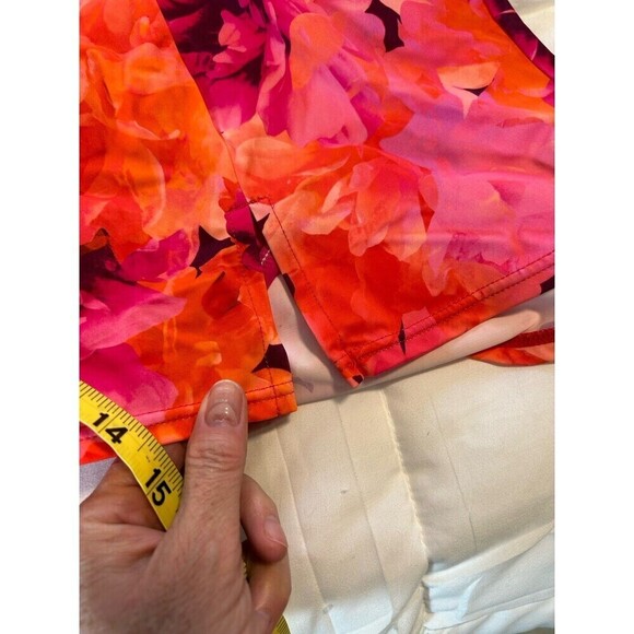 MIRACLESUIT x TALBOTS SANIBEL BLENDED FLORAL TANKINI Light Control Size 8 - Picture 10 of 15